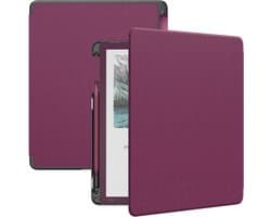 Tablethoes met Penhouder - Beschermhoes E-reader - Veilig Opbergen - Automatische Slaap/Waakmodus - 11 inch - Fuchsia