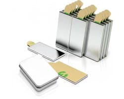 Extra sterke rechthoekige neodymium magneten - 40 stuks voor koelkast, knutselen en decoratie - 30 x 10 mm, ideaal voor school en kantoor