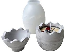 Opslagdozen en Siliconen Mallen voor Epoxyhars, Eierdopjes en DIY Paasdecoraties met Deksel