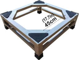 Wasmachine Stand - Koelkast Onderstel - Apparaten Verplaatsen - Roestvrij Staal - 500kg Capaciteit - Zilver — thumbnail 4