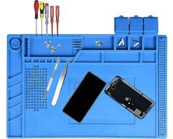Anti-Static Soldering Mat 45 x 30 cm met Schaal en Schroefpositie voor Reparatie van Elektronische Componenten en Circuitborden