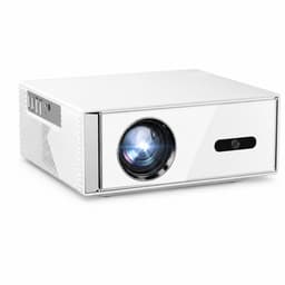 Projector Full HD 1080P - Beamer met Android 9 en WiFi 6 - Thuisbioscoop voor Films Gaming en Presentaties - Kunststof - Wit - Ondersteunt 4K Ingang en 40 tot 123 Inch Projectie - Autofocus Bluetooth 5.0 en Keystone Correctie — thumbnail 1