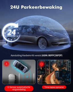 Auto Camera - Rijcamera Set - Veilig Rijden - 3 Kanaals Opname - 64GB Inclusief - Zwart — thumbnail 2