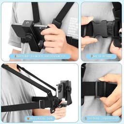 Verstelbare Sporttelefoonborstband Voor Het Moeiteloos Vastleggen Van Stabiele, Vloeiende Beelden, Sporttelefoonborstband Voor First-person-opnames, Ideaal Voor Outdoor Vloggen, Fietsen, Skiën En Andere Buitenactiviteiten — thumbnail 5