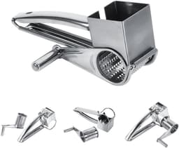 Keukenmachine Rasp - Keukengereedschap - Eten Bereiden - Roestvrij Staal - 20 cm - Zilver — thumbnail 4