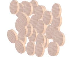 Houten Schijfjes van 3 cm - 100 Stuks voor Creatieve Klussen, Schilderen en Decoratie