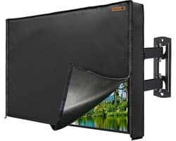 Buiten TV Hoes - TV Screen Protector - Televisie Beschermen - Waterdichte Ritsen - 60-65 inch - Zwart