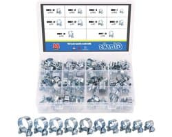 84-delige Mini Brandstofinjectie Slangklemmen Assortiment - 10 Maten voor Diesel en Benzine Leidingen