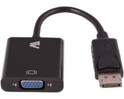 DisplayPort naar VGA Adapter - DP naar VGA Converter - Beeldscherm Aansluiten - Ondersteunt Full HD Resolutie - 10 cm