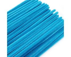 200 Stuks Pijp Reinigers in Luchtblauw - Chenille Draad voor Creatieve DIY Projecten, Knutselen en Decoratie
