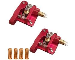 MK8 Extruder Bouwset - Aluminium Extruder Kit - 3D Printer Onderdelen - Rechterhand Model - 2 stuks - Rood