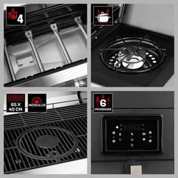 Landmann Fryton 4.1 Gasbarbecue – 3-in-1 Grillen, Bakken & Koken – BBQ met Zijbrander — thumbnail 5