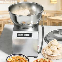 Elektrische Kneedmachine - Keukenmachine Mixer - Deeg Maken - Dubbele Rotatie Technologie - 8 kg Capaciteit - Zilver — thumbnail 1