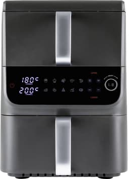 GOURMETmaxx FryUp dubbele kamer heteluchtfriteuse MultiSize - 10 l | verticale airfryer met 2 kamergroottes: minder verspilling van kookruimte | 10 programma's & led-touchdisplay | heteluchtfriteuse 2 kamers — thumbnail 15