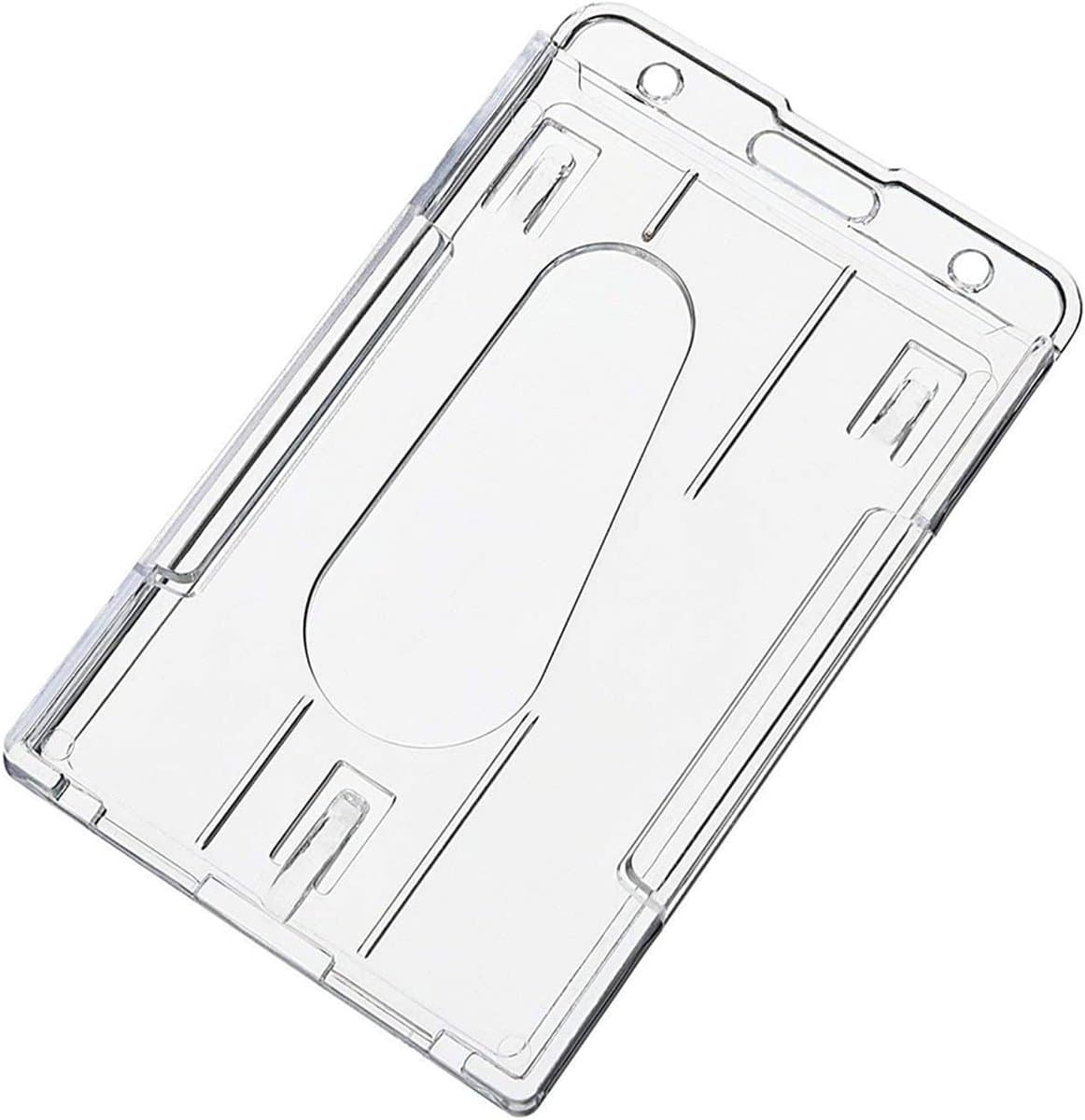 Waterdichte ID Kaart Houder van Hard Plastic voor Naamtag en Identificatiebadge - Perfect voor Evenementen en Werk — afbeelding 1