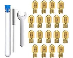 3D Printer Nozzles - Extruder Mondstukken - Precisie Printen - Gehard Staal Constructie - 20 Stuks 0.4mm - Goud