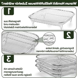 Vierkante Accessoires voor Airfryer - Bakplaten, Grillroosters en Kookmanden voor Gezond Koken — thumbnail 2