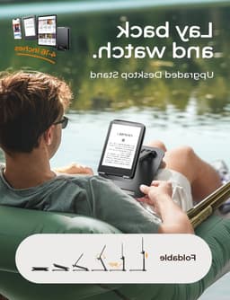 Vouwbare Tablet Stand voor iPad en Smartphones - Ideaal voor Thuis, Kantoor en Reizen, Geschikt voor 4-16 inch Tablets en E-readers zoals Kindle — thumbnail 4
