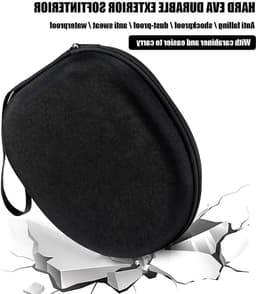 SnelShoppen - Over-ear headphone bag, universele headset hard shell, opbergcase voor oordopjes, beschermende tas, reistas, compact en duurzaam, 22cm x — thumbnail 4