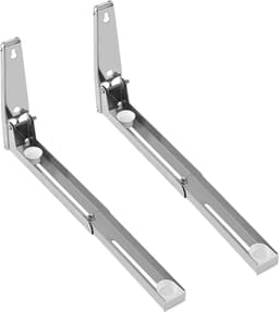Magnetron Wandstandaard - Oven Beugel - Keuken Opbergen - Opvouwbaar Verstelbaar - 35 Kg Draagkracht - Zilver — thumbnail 4