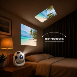 Lumistar Mini Beamer WK Editie - Voetbal Beamer - Alles-in-één Smart TV Projector - 2026 model - Android TV Besturingssysteem - WiFi & Bluetooth - 4k support - Beamer - Home Cinema — thumbnail 3