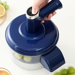 Druiven Schilmachine - Fruit Peller - Keuken Voorbereiding - Automatische Rotatie - 208 x 25 cm - Blauw — thumbnail 2