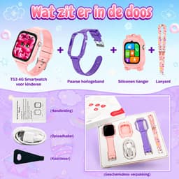 Vashoy T53-Kinderhorloge-Nieuwe smartwatches voor kinderen met GPS-videogesprek-SOS-Leermodus-App om te downloaden-Cadeaus voor kinderen van 5 tot 16 jaar — thumbnail 4