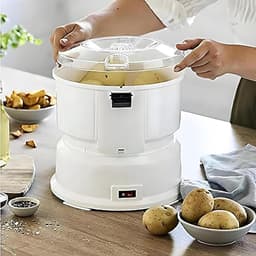 Elektrische Aardappelschiller - Automatische Schilmachine - Snel Groenten Schillen - One-Touch Bediening - Tot 1 kg - Wit — thumbnail 3