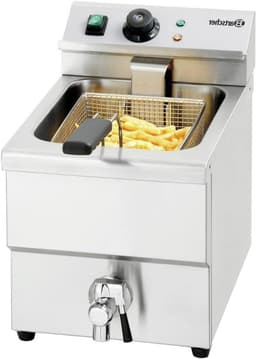 Professionele Friteuse - Friteuse Inox - Frituren voor Horeca - Hoge Kwaliteit Staal - 8 Litres - Zilver — thumbnail 1