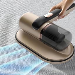 Matras Stofzuiger - Handstofzuiger Draadloos - Hygiënisch Slapen - Krachtig 10 kPa Zuigen - Compact Ontwerp - Goud — thumbnail 3