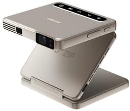 Aurzen - Zip - Mini Beamer - Pocket-Size - 720p - 100 ANSI Lumen - Auto Focus & Auto Keystone - 5.000 mAh Batterij - Draai- & Spiegelbaar - Ultradraagbare Projector - Goud — thumbnail 1