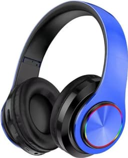 Bluetooth over-ear hoofdtelefoon, draadloos surroundgeluid, opvouwbaar, handsfree, met microfoon, high-fidelity stereo, ondersteunt Micro SD/TF/FM-kaarten voor laptops/telefoons/pc's. — thumbnail 1