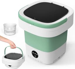 Mini Wasmachine met Centrifuge - Voor Kleine Wasgoed - Meerdere Programma's - compact — thumbnail 1