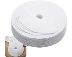 Droger Pluisfilters - Drogerfilters - Drogeronderhoud - Hoogwaardig Polyester - 20 stuks - Wit — afbeelding 1
