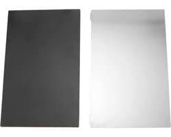 Flexibele Stalen Plaat - Magnetische Sticker Vel - 3D Printen - Gemakkelijk te Rippen - 192x120mm - Zwart