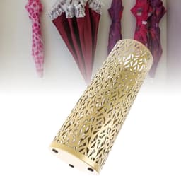 Stijlvolle Paraplu Houder voor Binnen, Ronde Metalen Paraplu Stand voor Droge Vloeren in de Entree, Ideaal voor Woonkamer Gebruik (S 13x8cm) — thumbnail 2