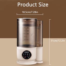 Elektrische Blender - Keukenmachine - Smoothies Maken - Stil Ontwerp - 15 Liter - Wit — thumbnail 5