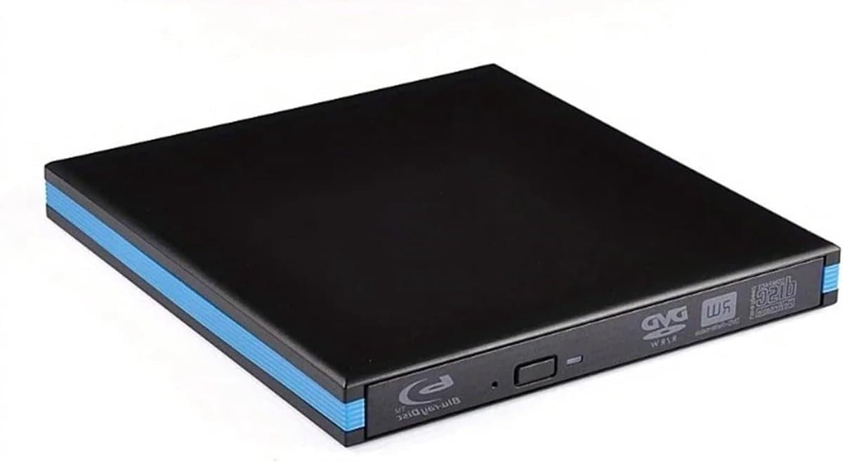 Externe dvd-drive - Cd-brander speler - Bestanden Archiveren - Snelle USB 3.0 - 2 MB Cache - Zwart — afbeelding 1