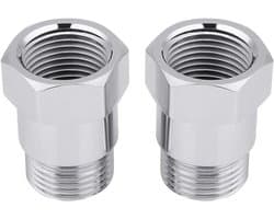 O2 Sensor Adapter 2 Stuks, 32mm M18 x 1.5 Extender voor Universele Oxygen Sensor, Spacer en Bungs