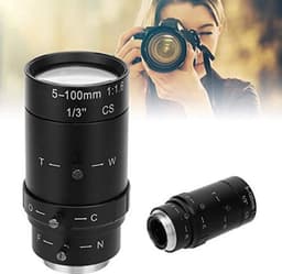 5-100mm CCTV Lens, 1.3MP Zoom CCTV Lens CS Mount Handmatige Diafragma Aluminium HD Lens voor Beveiligings CCTV Camera Lage Vervorming Hoge Compatibiliteit — thumbnail 2