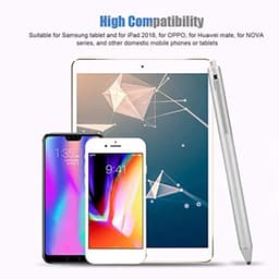 Draagbare Pen Compact Digitale Touchscreen met Hoge Gevoeligheid Universeel voor Tab//Xiaomi Smartphones en Tablets (Zilver) — thumbnail 2