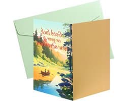 Afscheid Kaarten voor Collega's, Veel Succes met je Nieuwe Avontuur, Persoonlijke Afscheidskaart en Bedankje voor Collega's