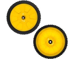 Dailygoods- Grasmaaier Wiel 8 Inch - 2 Pack - Vervangt Oregon 72-115 - Compatibel met John Deere - Naaflengte 1-1/2 Inch - Kunststof - Grasmaaierwielen