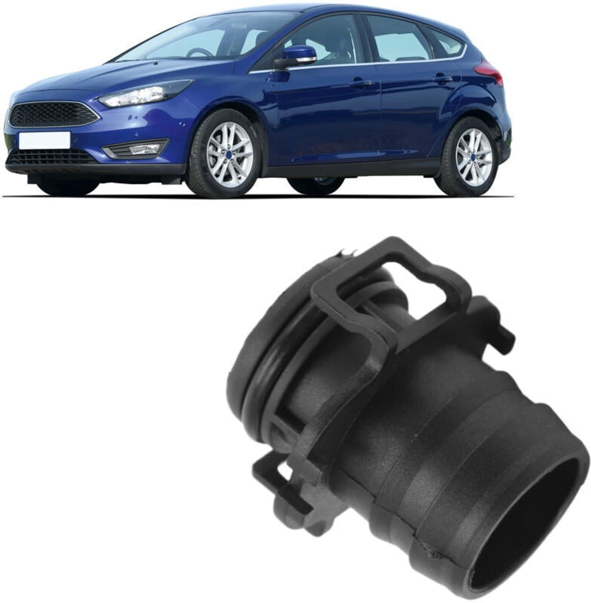 Luchtfilterinlaatslanguiteinde, inlaatreinigingsslang 1673571, robuust en duurzaam, geschikt voor Ford Focus MK2 C-Max 7M519A673EJ — afbeelding 1