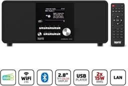 Imperial DABMAN i200 V2 - DAB+ / FM Radio - Internetradio - WiFi - Bluetooth - Zwart — thumbnail 1