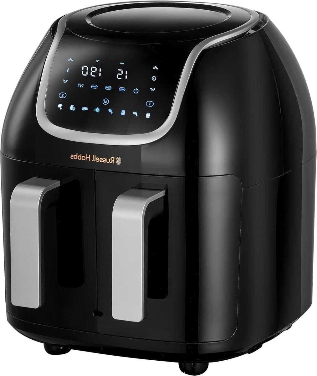 Dubbele Mand Airfryer - Heteluchtfriteuse Dubbel - Gezond Koken - Twee Aparte Manden - 8.5 Liter - Zwart — afbeelding 1