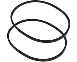 Dailygoods - Grasmaaier V-snaar - Aandrijfriem 2x - Rubber - Zwart - Compatibel met Mountfield en Champion - Voor een krachtige grasmaaierervaring