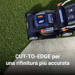 Accugrasmaaier - Elektrische maaier - Gazon Onderhoud - Intellicut Technologie - 41cm Maaibreedte - Zwart Oranje — thumbnail 4