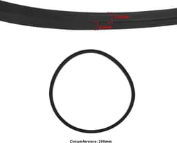 Dailygoods- Aandrijfriem Rubber - Compatibel met Toro Timemaster 30 Inch - OE-onderdeelnummer 121-5765 - Omtrek 300 mm - Breedte 12,5 mm - Dikte 8,5 mm - Grasmaaierriem — thumbnail 4