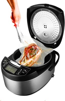 Multicooker 40 Programma's - Elektrische Kookpan - Maaltijden Bereiden - LCD Touch Display - 5 Liter - Zwart — thumbnail 4